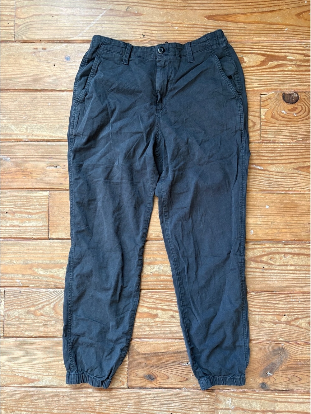 Gap Women’s Black Utility Jogger Pants Size 6 Tencel Cotton Stretch